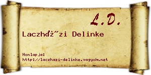 Laczházi Delinke névjegykártya